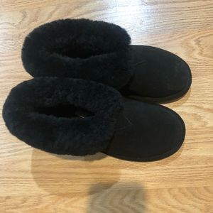 Suede Bear Paw slippers